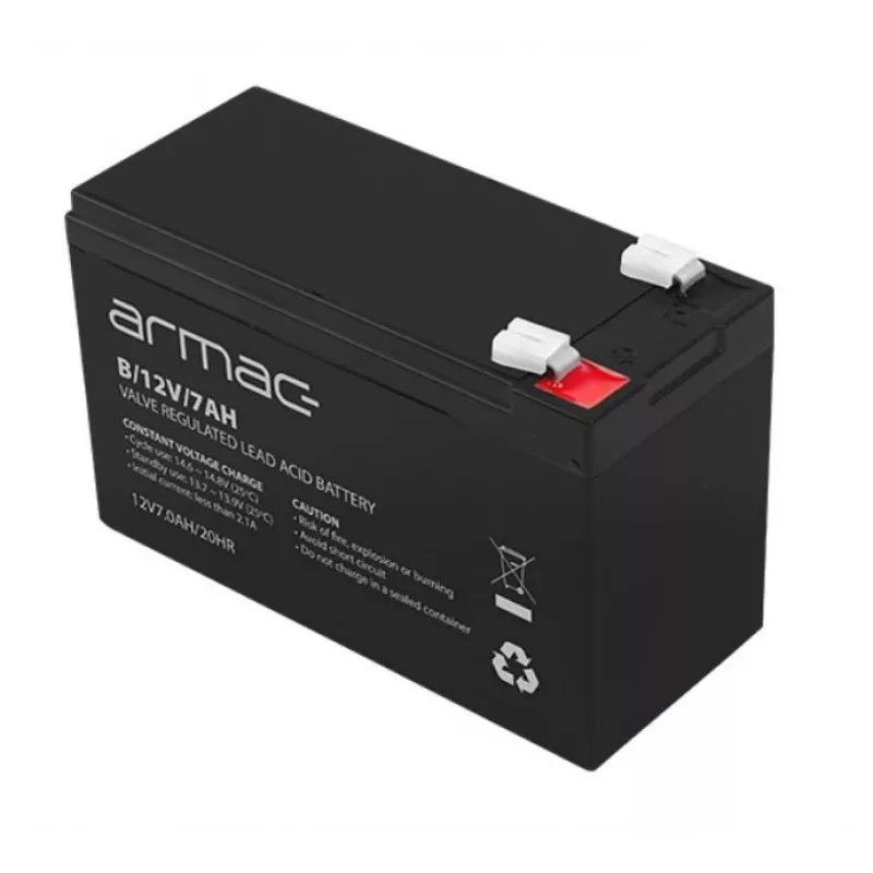USV-accu ARMAC B/12V/7AH — lood-zuur-vlies 12V 7Ah, 110A max. ontlaadstroom, ABS-behuizing