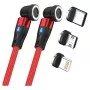 USB-kabel RealPower MagneticCharge2 1 m rood snel opladen gegevensoverdracht