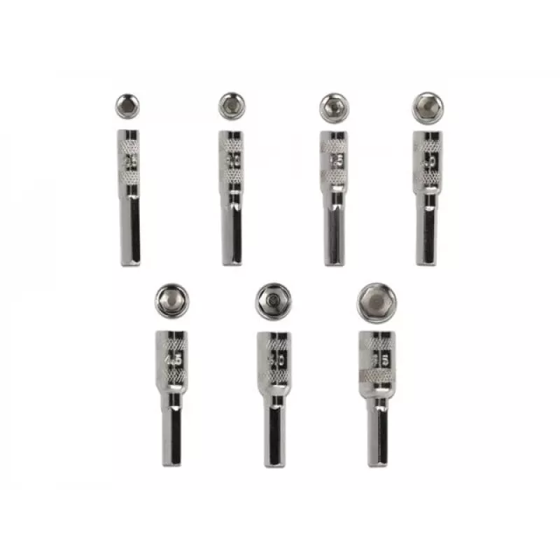 Schroevendraaier-set DeLOCK 90551 8-delig buitenzeskant holschacht 2,5 - 5,5 mm
