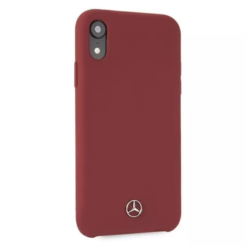 Mercedes-Benz hard cover silicone voor Apple iPhone XR rood MEHCI61SILRE