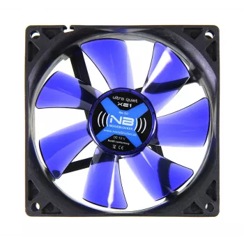 Computer-behuizingsventilator NoiseBlocker BlackSilentFan XE1 92 mm, 1500 tpm, 17 dB, 50 m³/h, 4 V, zwart