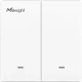 Wandschakelaar Milesight WS502-868M-3W-W11-EU LoRaWAN 3-draads 2-toetsen voor lichtbesturing