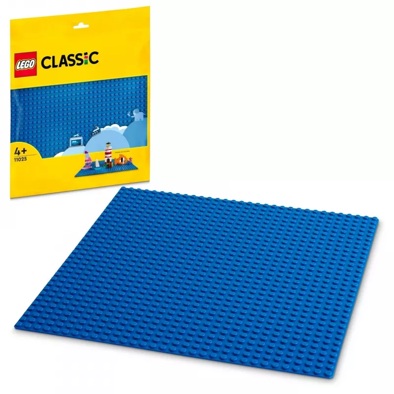 LEGO bouwplaat 11025 — blauwe basisplaat 32x32 noppen, 250×250 mm