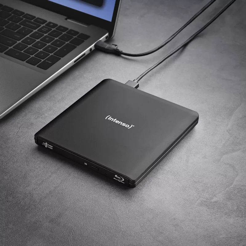 Intenso EOD 500BD Slim externe Blu-ray-brander, USB 3.2 Gen 1, zwart