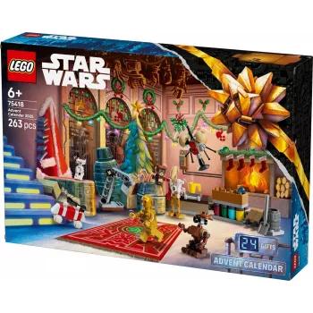 LEGO Star Wars adventskalender 2025 — set 75418, seizoensgebonden bouwbare minifiguren en modellen