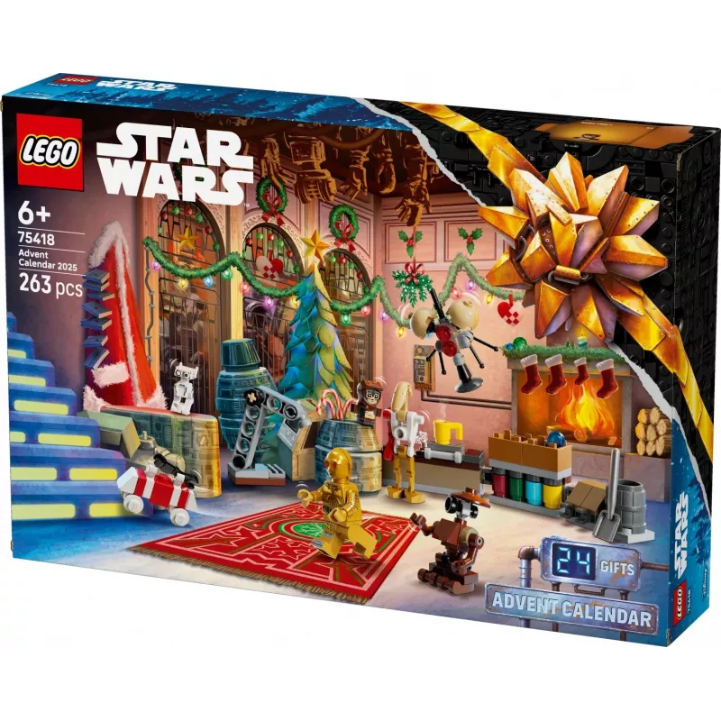 LEGO Star Wars adventskalender 2025 — set 75418, seizoensgebonden bouwbare minifiguren en modellen