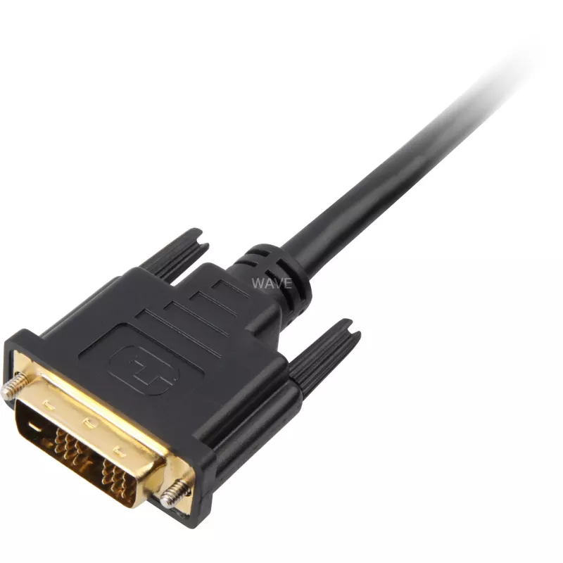 Adapterkabel HDMI > DVI-D (18+1) (zwart, 1 meter)