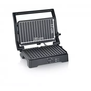 Elektrische multigrill SEVERIN KG 2391 XL met antiaanbaklaag grilloppervlak