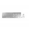 CHERRY DW 9100 slank toetsenbord muis inbegrepen universeel RF draadloos + Bluetooth Tsjechisch, Slowaaks zilver