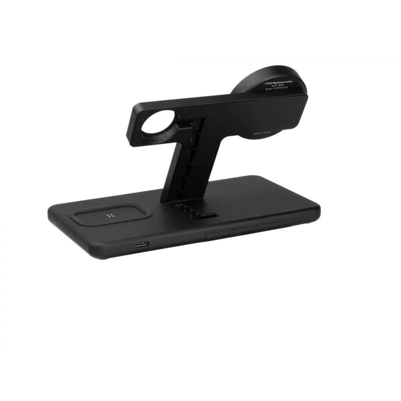 Fixed | MagPowerstation 3-in-1 draadloos oplaadstation met MagSafe-houder | FIXMPOS-BK | zwart