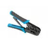 Krimptang LANBERG NT-0201 voor RJ-45-stekkers, 180 mm, 315 g, zwart/blauw