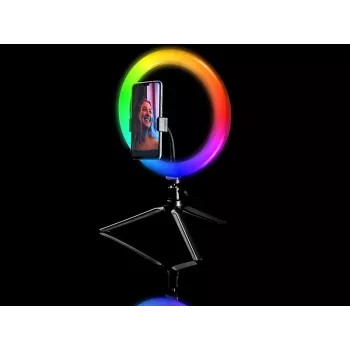Ringlamp RGB 26 cm met statief