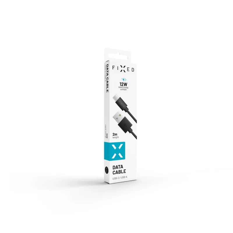 USB-naar-USB-C data- en laadkabel FIXED FIXD-UC2M-BK — 2,0 m, zwart