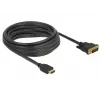 Videokabel-adapter DeLOCK 85656 5 m HDMI Type-A DVI zwart