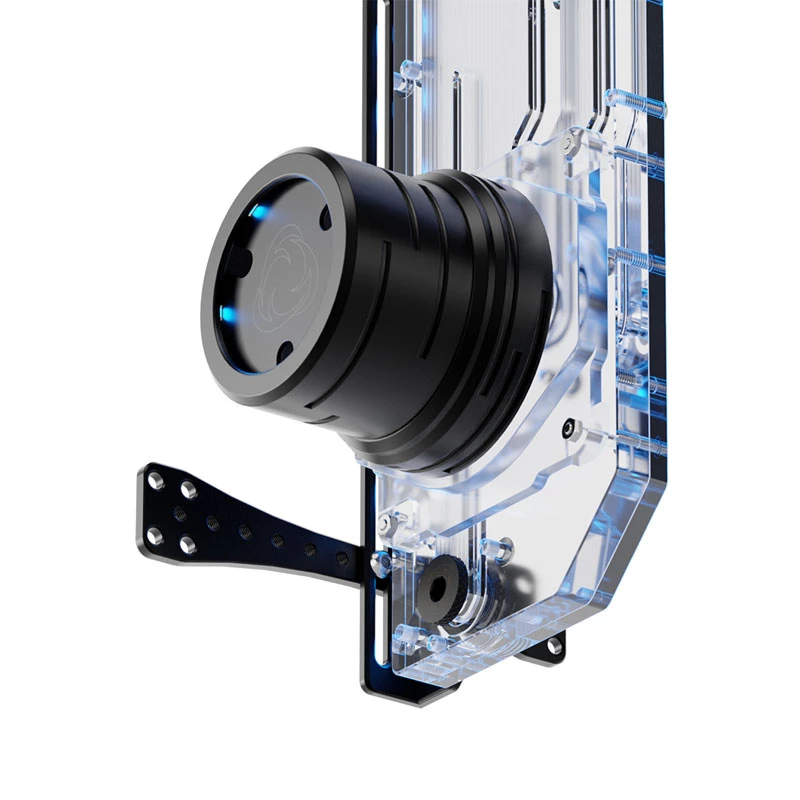 Singularity Resonance 2.0 Single D5 distro plate — enkelpomp reservoir-distributieplaat voor aangepaste waterkoeling