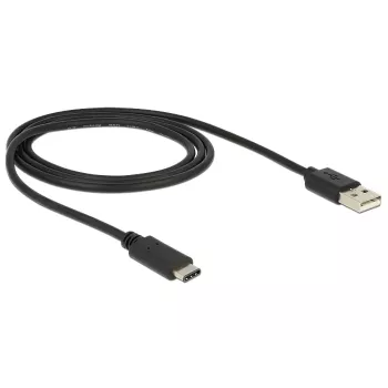 USB-kabel DeLOCK 83600 USB 2.0 1m USB-C USB-A zwart