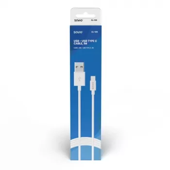 Savio CL-125 USB-kabel USB 2.0 1 m USB A USB C wit