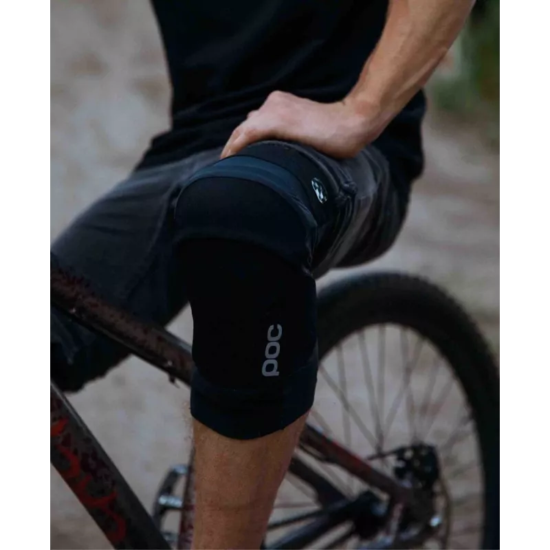 Kniebeschermers POC Oseus VPD Knee — zwart, elastisch materiaal