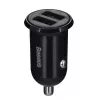 Auto-oplader Baseus Gain Pro universeel zwart – 2× USB 2.0, 2,4 A per poort, ingang 12–24 V, 5 V uitgang