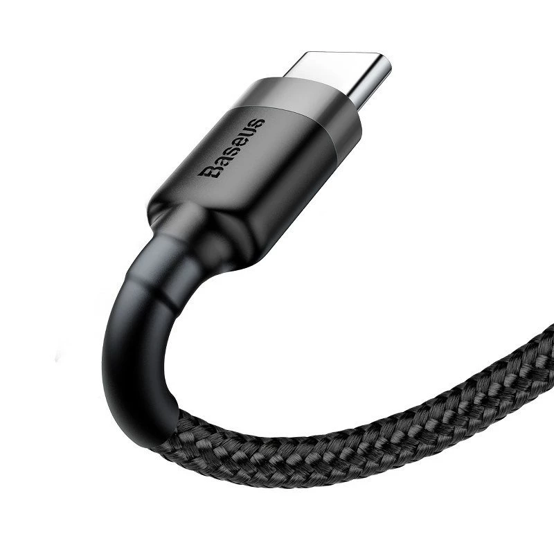 Baseus Cafule USB naar USB-C 3A 1m (grijs-zwart)