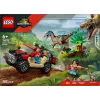 Bouwset LEGO Jurassic World 76972 Raptor Off-Road Escape, 285 onderdelen, 2 minifiguren, leeftijd 6+