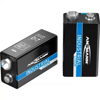 Ansmann 1505-0002 - wegwerpbatterij - lithium - 9 V - 5 stuks - zwart - -40 - 60 °C