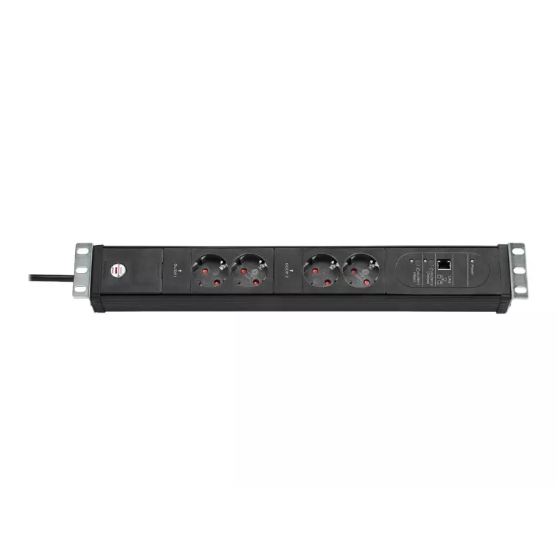 Brennenstuhl Premium-Web-Line V3 IP-gestuurde stekkerdoos, 4 uitgangen, Ethernet, 3m (1156057984)