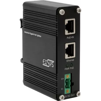 PoE+-splitter Exsys EX-60325 802.3at, uitgang 12 V DC 20 W