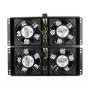 Koelventilator Extralink EX.8673 4-weg ventilatorunit voor staande kasten 2 m kabel EU-stekker