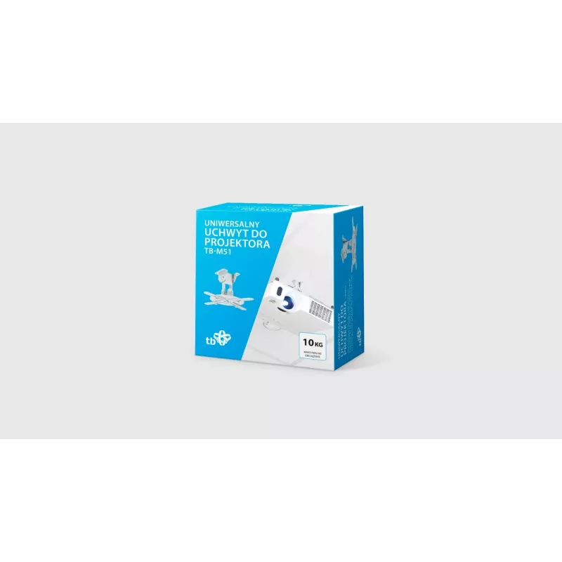 Plafondbeugel voor projector TB TB-M51 – ondersteunt tot 10 kg, 15,2 cm verlenging