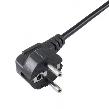Akyga AK-PC-05A Netzkabel CEE 7/7 naar IEC C13, 5 m, zwart