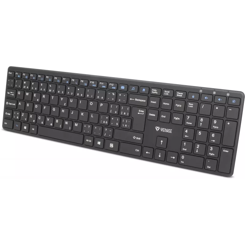 Draadloze toetsenbord-muis-set YENKEE YKB 2008CS — 2,4 GHz USB, compacte layout