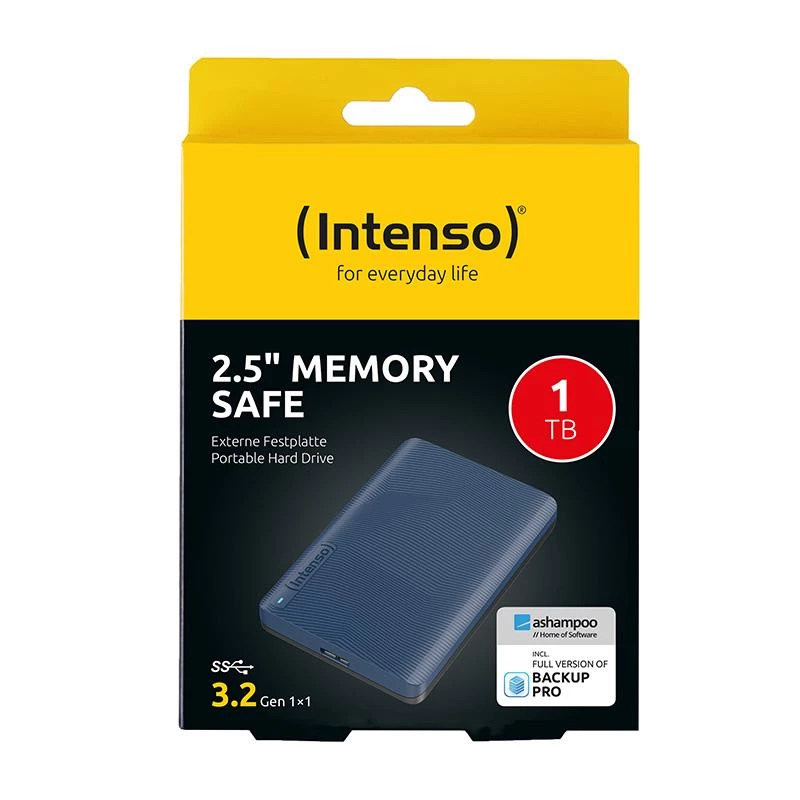 Externe harde schijf | INTENSO | 1000 GB | kleur blauw | 6029565