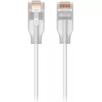 Netwerk-patchkabel UBIQUITI UACC-Cable-Patch-EL Cat6 RJ-45 2.5GbE PoE++ 0,15 m doorschijnend wit (24 stuks)
