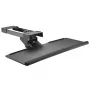 Maclean MC-757 toetsenbordlade onder het bureau, staal, max. 2 kg, zwart