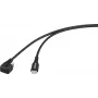 Renkforce USB 2.0 USB-C-stekkerkabel, 180 graden gedraaid, zwart (RF-6721078)