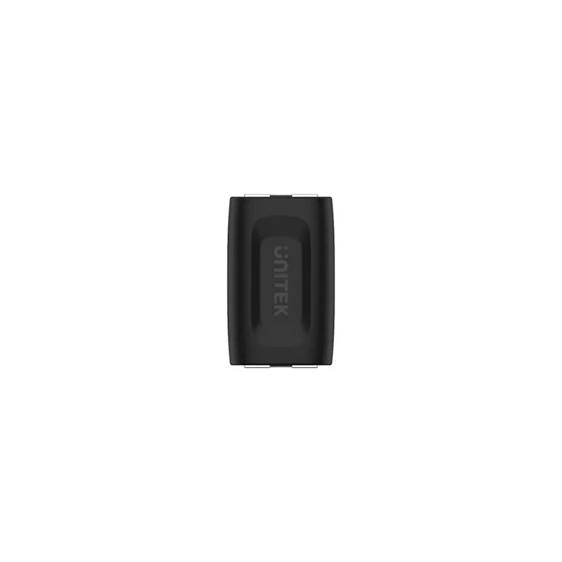 Unitek A1026BK RJ45 female-naar-female koppeling, Cat.6, 1 Gbps, zwart