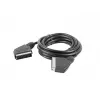 Lanberg CA-EUEU-10CC-0018-BK SCART-kabel, SCART naar SCART 21-pins, 1,8 m, zwart