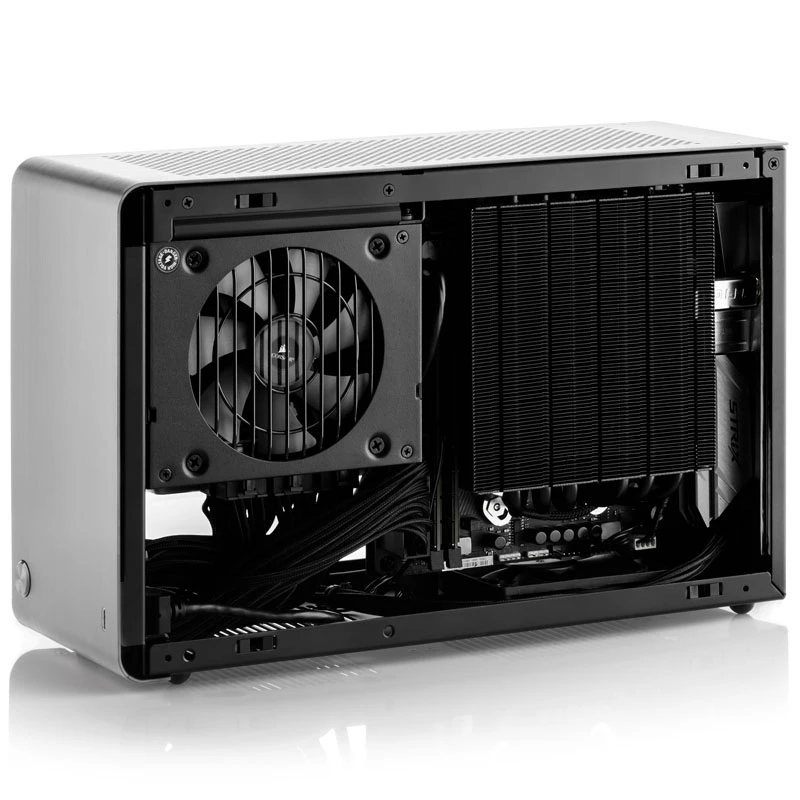 DAN Cases A4-SFX V4.1 - zwart + Alpenföhn zwart Ridge - 120 mm