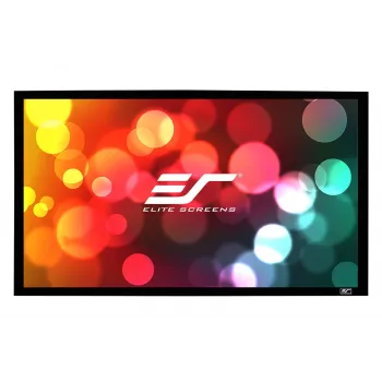Elite Screens | SableFrame Serie | ER100WH1 | diagonaal 100 inch | 16:9 | schermbreedte (B) 221 cm | zwart