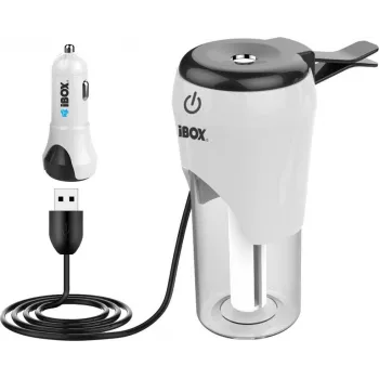 iBox ICCH-01 auto-USB-oplader met luchtbevochtiger en aromadiffuser