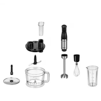 Mixer-set MPM MBL-39M, zwart — staafmixer met accessoires