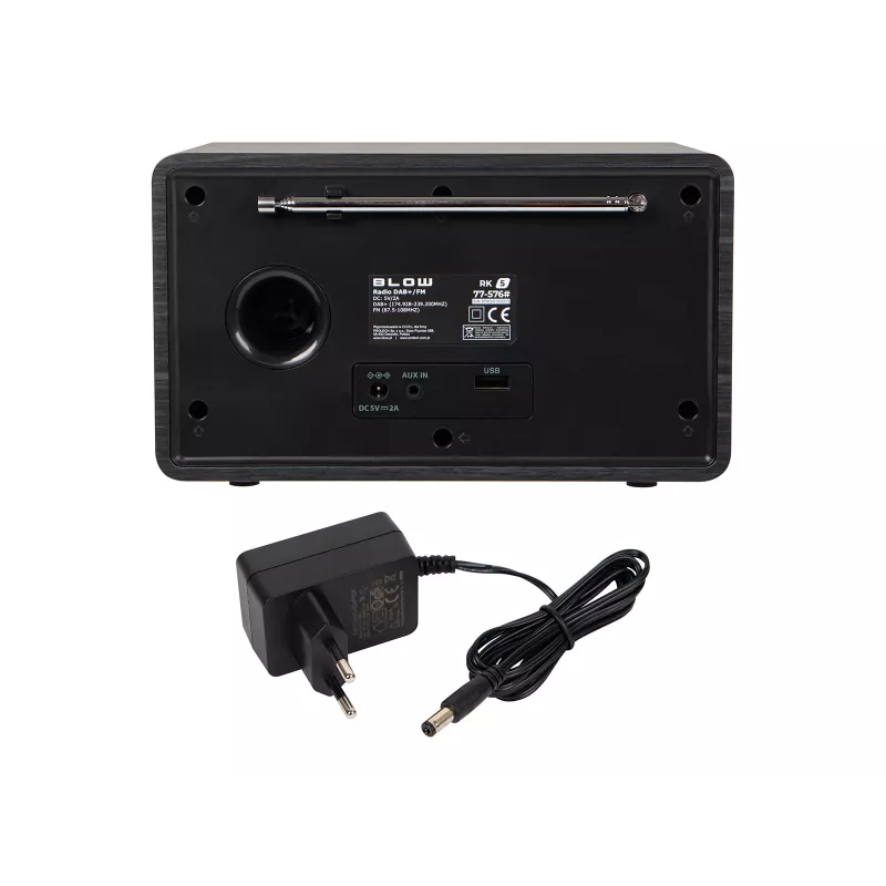 BLOW keukenradio RK5 FM/DAB+ met Bluetooth, zwart