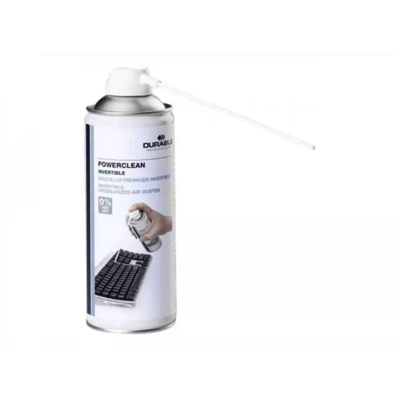 Durable Powerclean 350 - persluchtspray - transparant