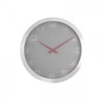 NeXtime klok 3019 Dots, Ø35 cm, wand, grijs