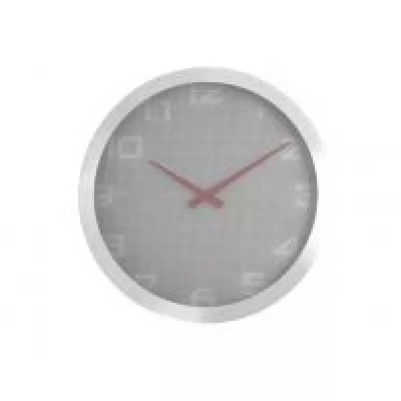 NeXtime klok 3019 Dots, Ø35 cm, wand, grijs