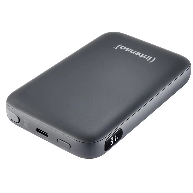 Powerbank USB 10000 mAh/grijs S10000 7333034 Intenso