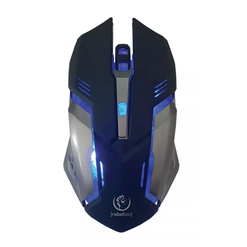 Toetsenbord muis inclusief Rebeltec SHERMAN gaming USB QZERTY Engels zwart