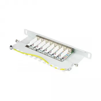 Good Connections Patchpanel 10Cat. 6A 8-P. 0,5HE lichtgrijs