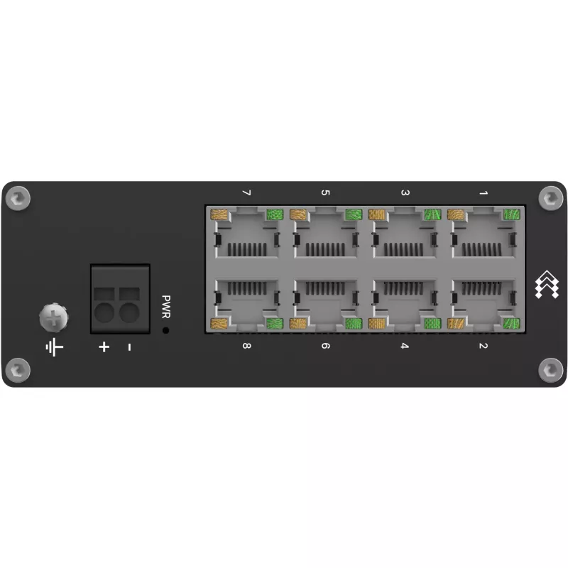 Teltonika TSW, unmanaged 8-poorts industriële ethernet-switch